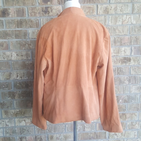 SOLD!! EILEEN FISHER Suede Jacket - Size Medium - Picture 4 of 6